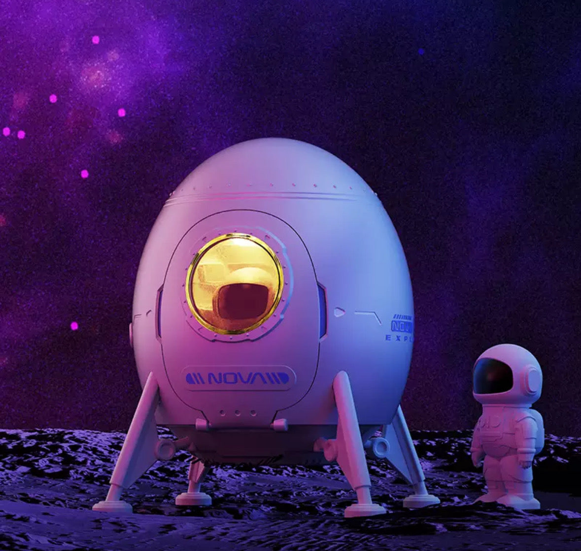 Astronaut galaxy night lamp